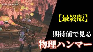 【最終版】期待値で見るワイルズ汎用物理ハンマー装備【MHWilds/モンハンワイルズ】