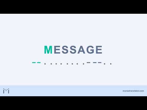 Message in Morse code