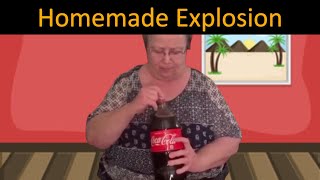 Why do MENTOS react with COKE?