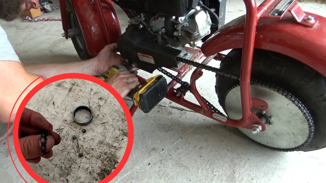 Coleman CT100U Chain won't tighten...? Bearings YouTube
