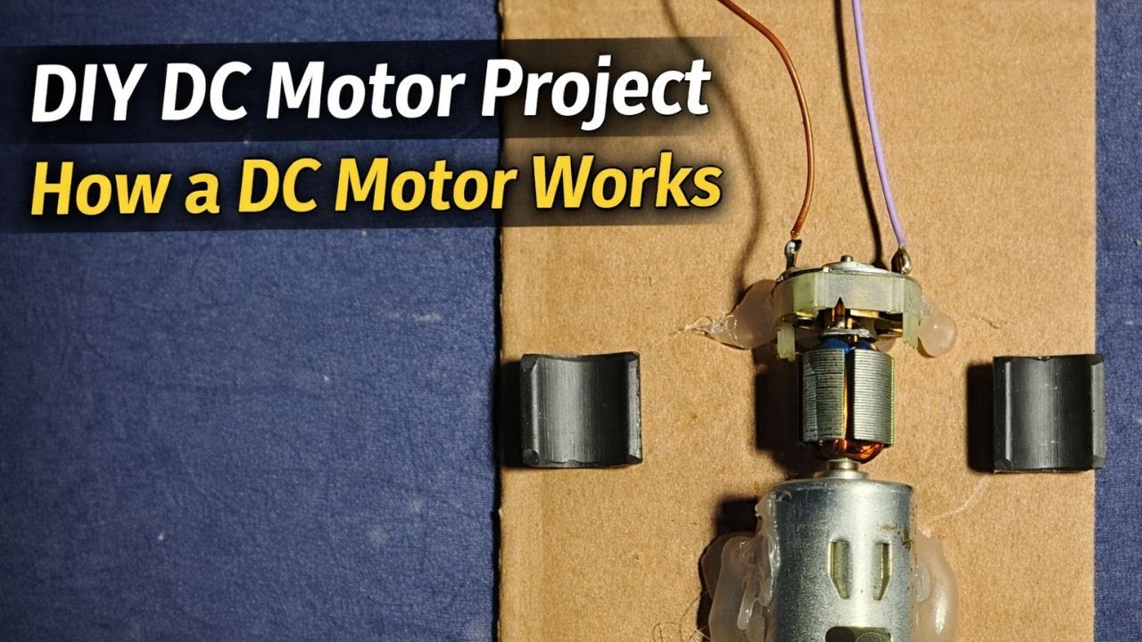 DIY DC Motor Project | How a DC Motor Works | Homemade Electronics