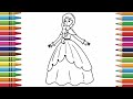 Barbie Doll Drawing // How to Easy Barbie Doll Drawing //Barbie Doll Coloring for Kids