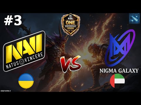 РЕШАЮЩАЯ КАРТА, КТО ЖЕ ОТПРАВИТСЯ НА ЕСЛ? | NaVi vs Nigma #3 (BO3) ESL One Birmingham 2026