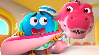 Dino is Coming! | Trex is Sick | Good Habits | Kids Cartoon | Stories for Kids | BabyBus