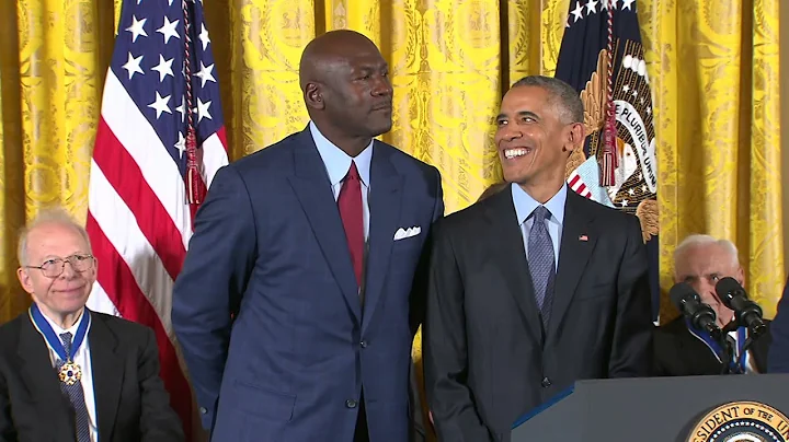 Michael Jordan Receives The Presidential Medal of ...