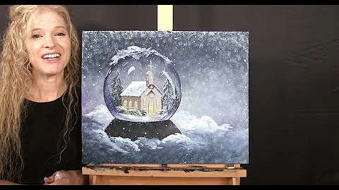 Learn How to Draw and Paint with Acrylics "SNOW GL...