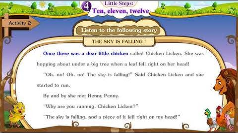 Std 5 Sem 1 English Little Steps Ten Eleven Twelve Activity 2 The Sky Is Falling!
