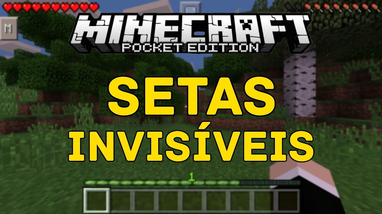 SETAS INVISÍVEIS [MOD] MINECRAFT PE 0.13.1 [MOD] - YouTube