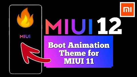 Miui 12 official Boot Animation in miui 11 mobile no root| Miui 12 Boot Animation theme download