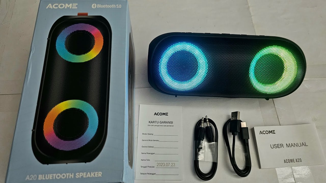 Acome A20 Bluetooth Speaker - Speaker murah dengan segudang fitur - YouTube