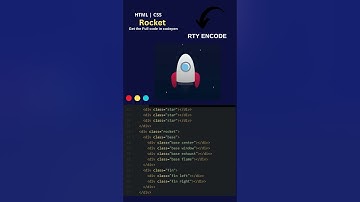 Amazing Rocket ISRO Using HTML CSS js || Rty Encode || #shorts