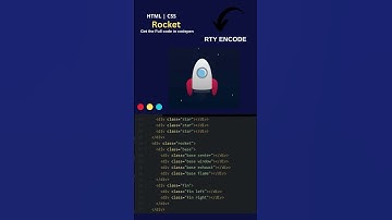 Amazing Rocket ISRO Using HTML CSS js || Rty Encode || #shorts
