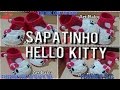Sapatinho de Croche Hello Kitty