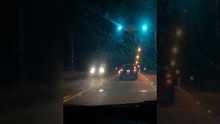 Swerving Driver Runs Through Red Light into Brush || ViralHog
