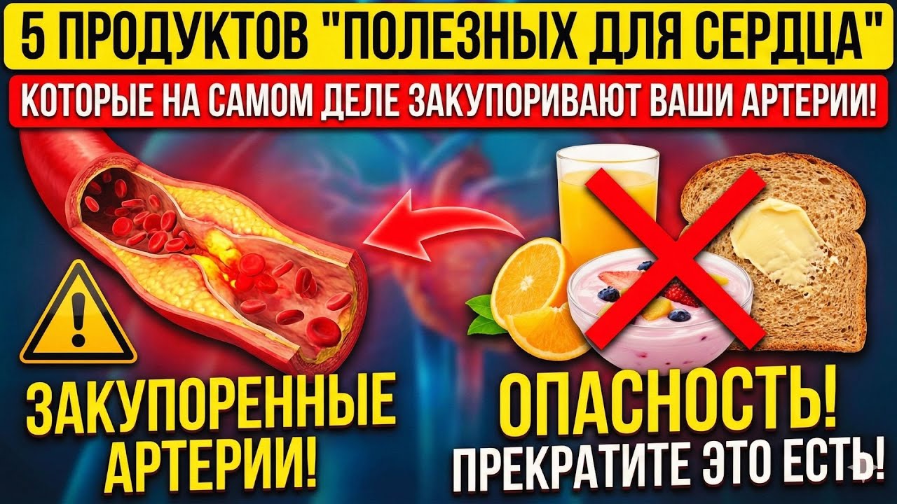 5 "Полезных для сердца" продуктов, которые на самом деле закупоривают ваши сосуды