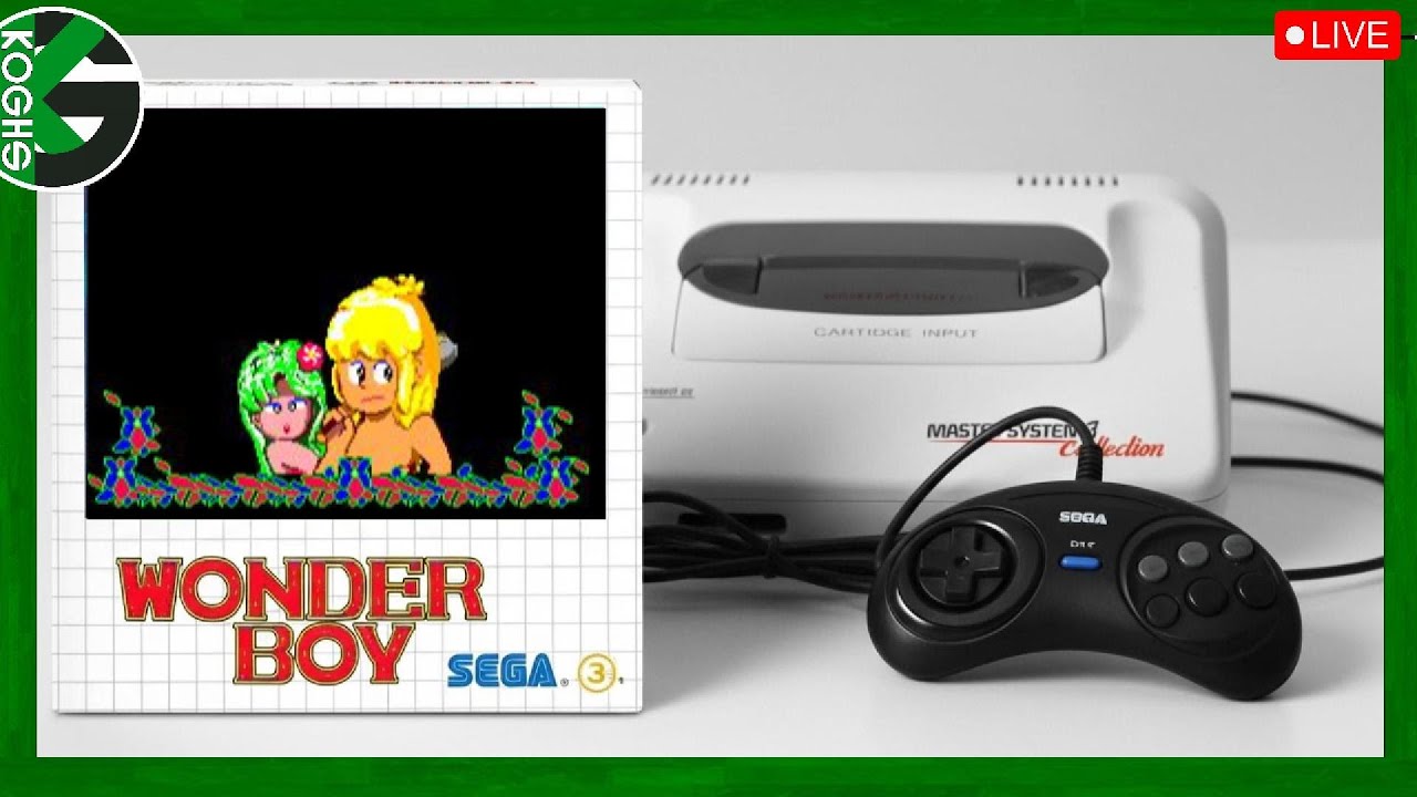 WONDER BOY do MASTER SYSTEM: Relembrando esse CLÁSSICO RETRÔ! (Gameplay Ao Vivo)