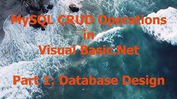 MySQL CRUD Operations in Visual Basic.Net (Part 1)