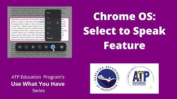 Select to Speak - Chromebook