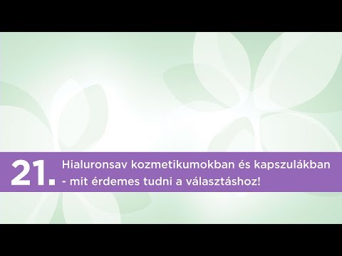 Videó: 3 A Hialuronsav-kiegészítők Előnyei