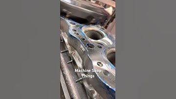 Flatting out the big hole heads. #machine #machineshop #machineshop #engine #racecar #raceengine