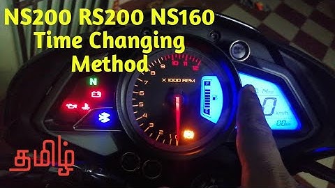 200 NS Time Change #Tamil / How To Change Time In RS200 NS200 NS160 #Tamil #tnmotorider