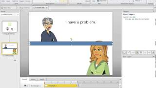 Articulate Storyline tutorial: Add interactions using characters & triggers