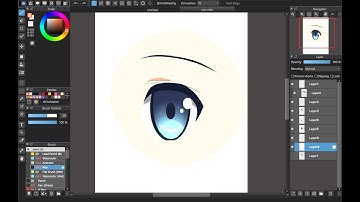 [Medibang Paint Pro desktop version how to] Eye color tutorial - Part 9 - Color eye with mouse