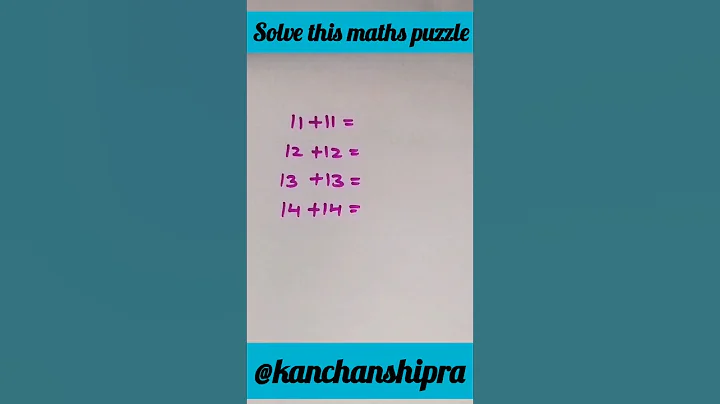 Solve this maths puzzle #shorts #kanchanshipra #youtubeshorts #viral #trending #mathspuzzle #puzzle