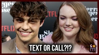 Noah Centineo & Shannon Purser Talk FLIRT TEXTING vs PHONE CALLS | Sierra Burgess Is A Loser Cast