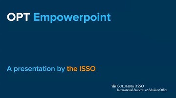 ISSO Webinar -- Post-Completion Optional Practical Training (OPT) for F-1 Spring 2025 Graduates