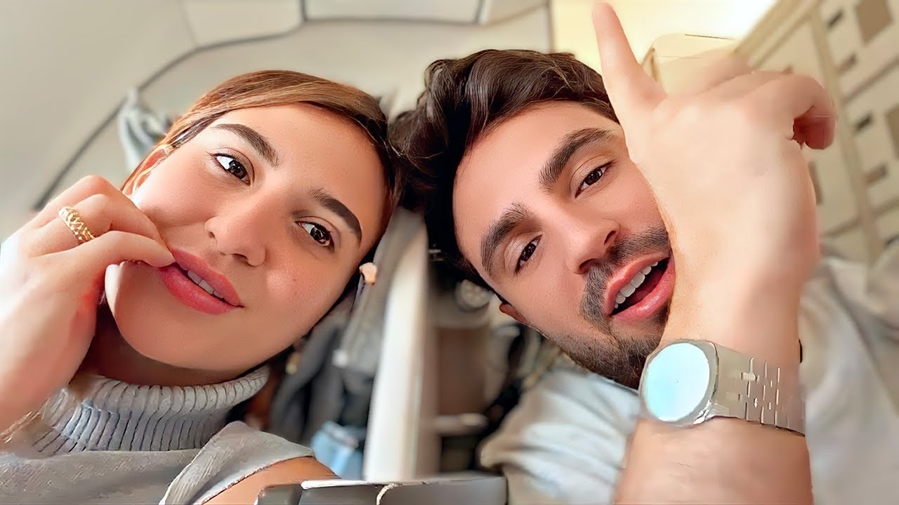 خوف سارة لحظة هبوط الطائرة 😔✈️ الحمدلله وصلنا السعودية 🇸🇦