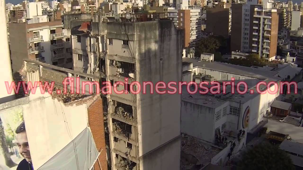 Impactantes imágenes aéreas de la tragedia ocurrida en Rosario