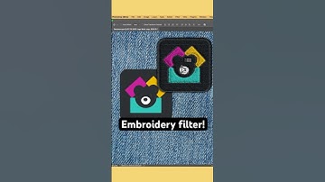 New embroidery filter in Photoshop!