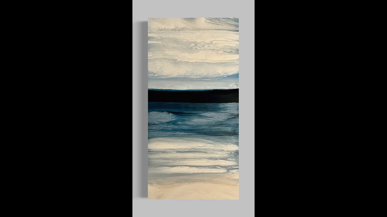Landscape Swiping Seattle Here We Come Acrylic Pour Painting, Flow Art ...