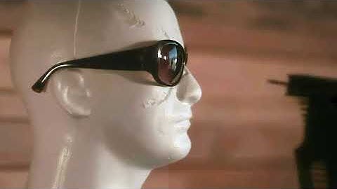 Edge Eyewear vs  Nail Gun   Slow Motion