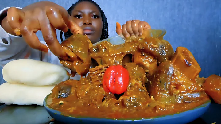 Cook and Eat With Me delicious ogbono soup with fufu
