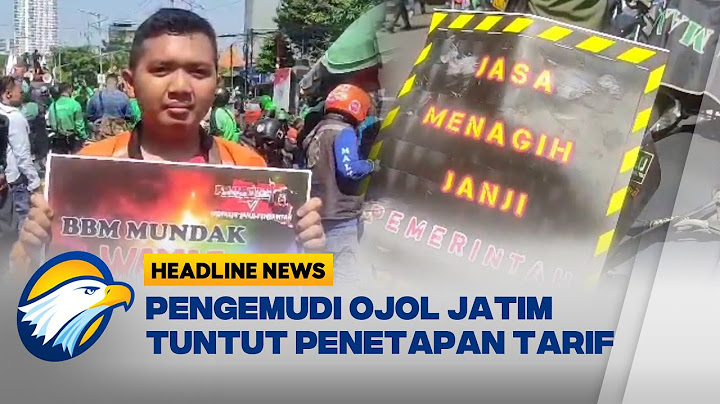 Ribuan Pengemudi Ojol di Jatim Demo Tuntut Penetapan Tarif