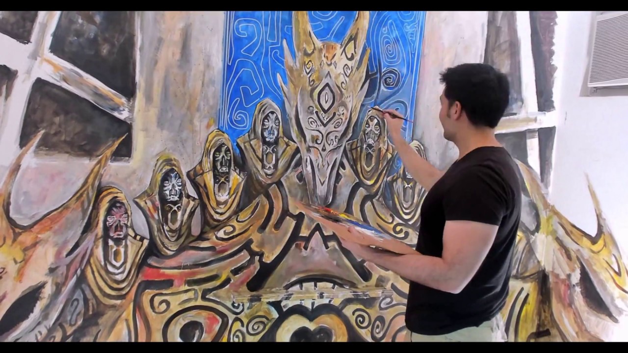The Skyrim Dragon Priest Shrine Mural