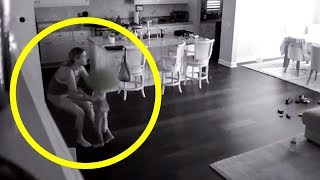 Babysitter Hears Noise Upstairs, So Dad Checks Hidden Camera And Captures A Nightmare In His Kitchen