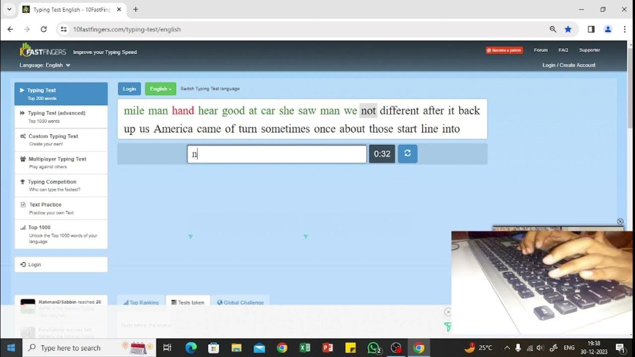  70wpm typingmaster one minute typing test youtube