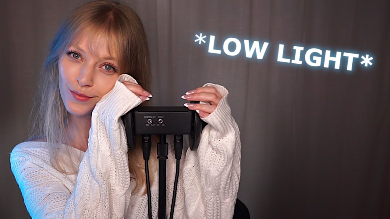 ASMR Ear Massage With A Cardigan? *Low Light*