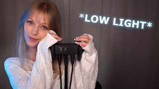 ASMR Ear Massage With A Cardigan? *Low Light*