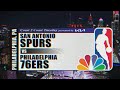 Spurs Vs 76ers NBA On NBC Intro Theme 3 3 26 NBA 2026 
