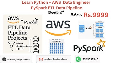 AWS + PySpark ETL Data Pipeline Projects | Real-Time Data Engineering Hands-On | In Telugu