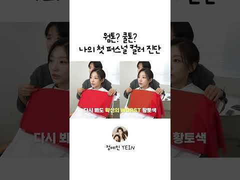 웜톤? 쿨톤? 첫 퍼스널컬러 진단! thumbnail