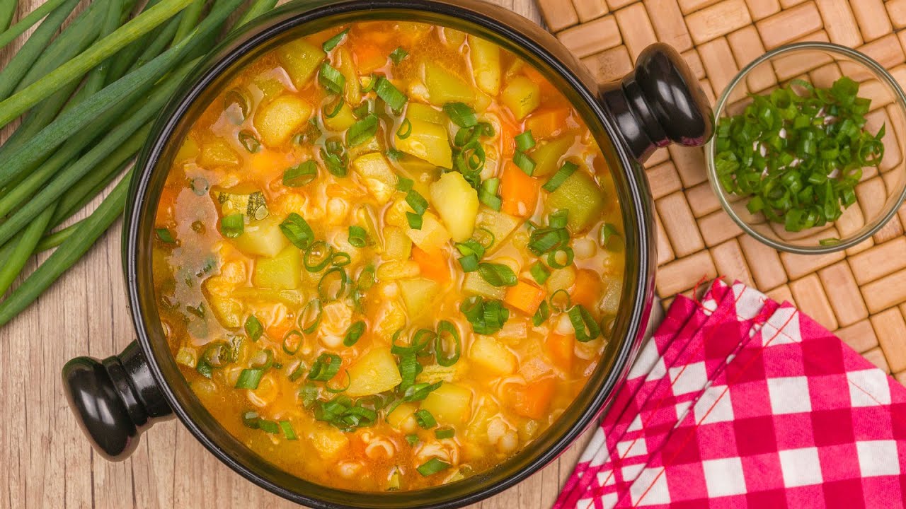 SOPA DE LEGUMES COM MACARRÃO DELICIOSA E ECONÔMICA | Cook'n Enjoy 1201