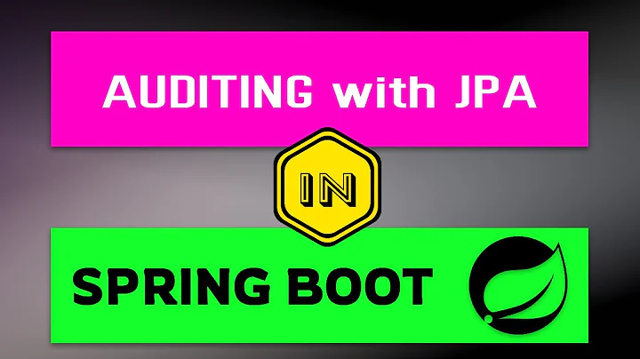 Auditing with Spring Data Jpa