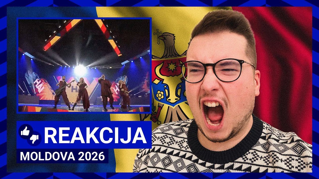 Moldova laimės žiūrovų balsavimą Eurovizijoje 2026?! Reakcija | Satoshi – Viva Moldova!