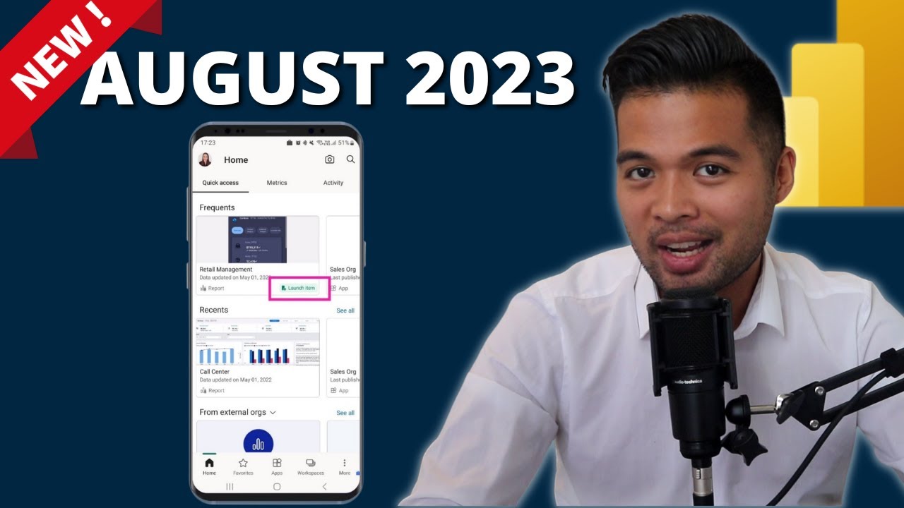 AUGUST 2023 Power BI Update // Launch Items for Mobile, Range Scaling ...