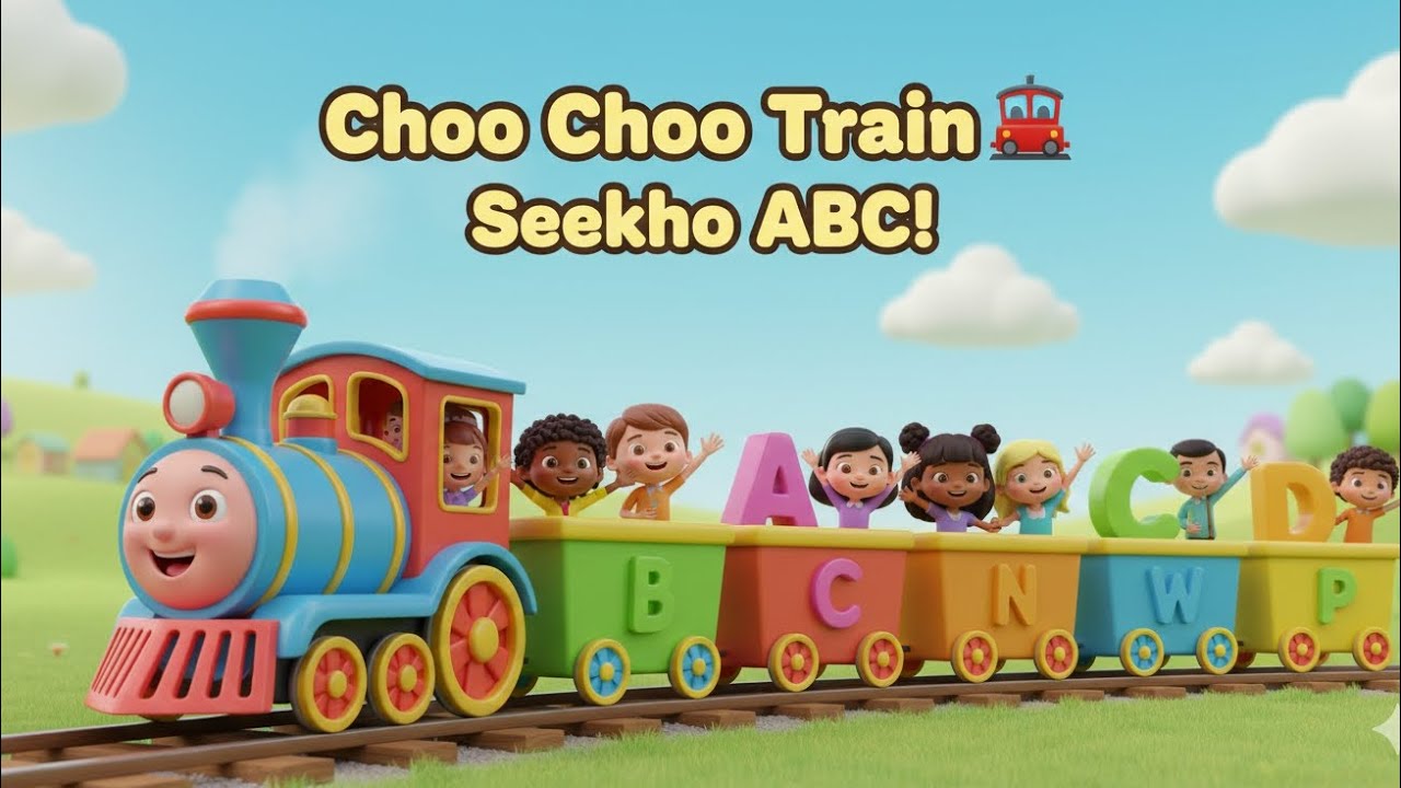 Choo Choo Train ABC Song 🚂 | Learn Letters A to Z | Kiddy Land